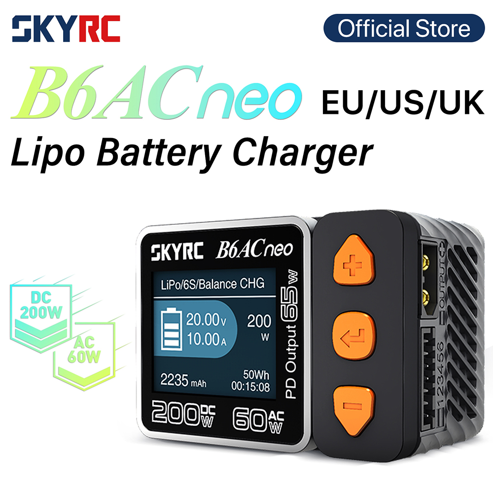 Skyrc B6 Neo Smart Charger - SKYRC B6ACneo Charger DC 200W AC