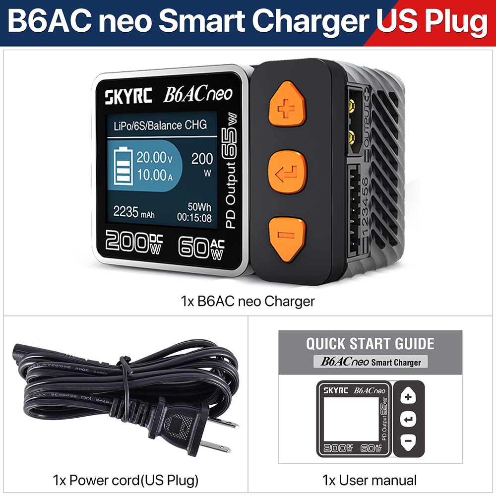 SKYRC B6ACneo Charger DC 200W  - Skyrc B6 Neo Smart Charger บทวิจารณ์และราคา