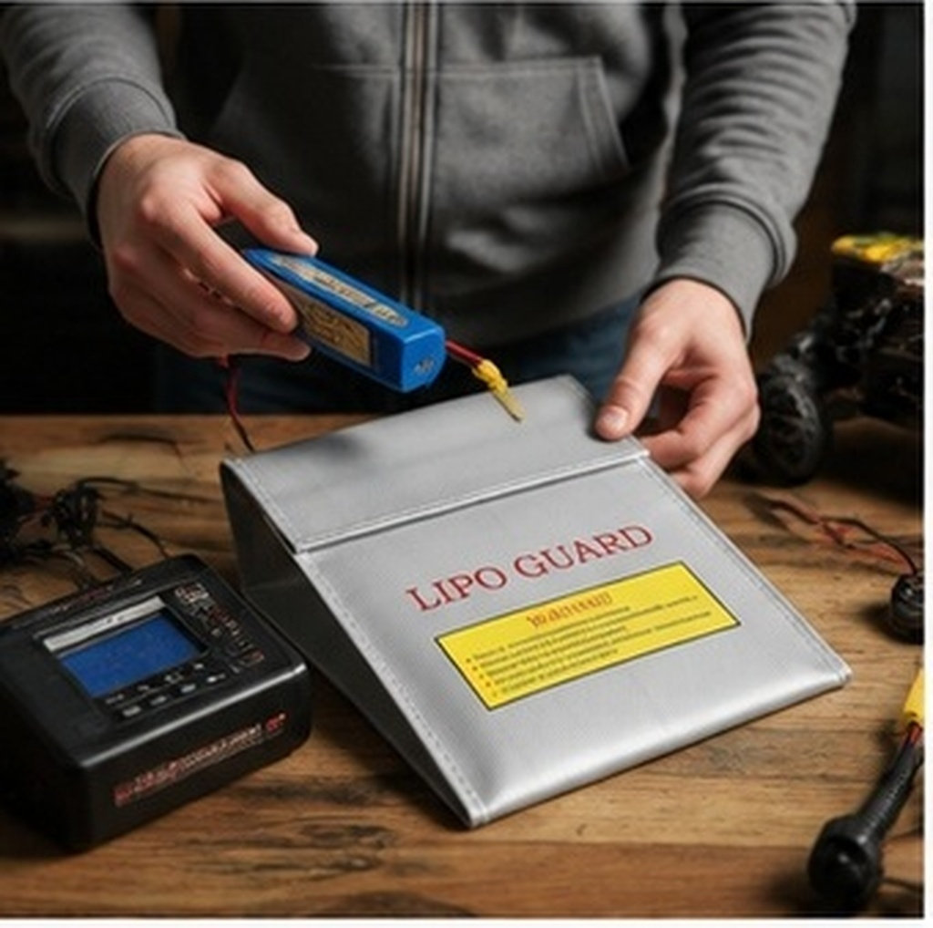 ถุงนิรภัยสำหรับแบตเตอรี่ลิโพ ข - Lipo Battery Fireproof Safety Charge Box บทวิจารณ์และราคา