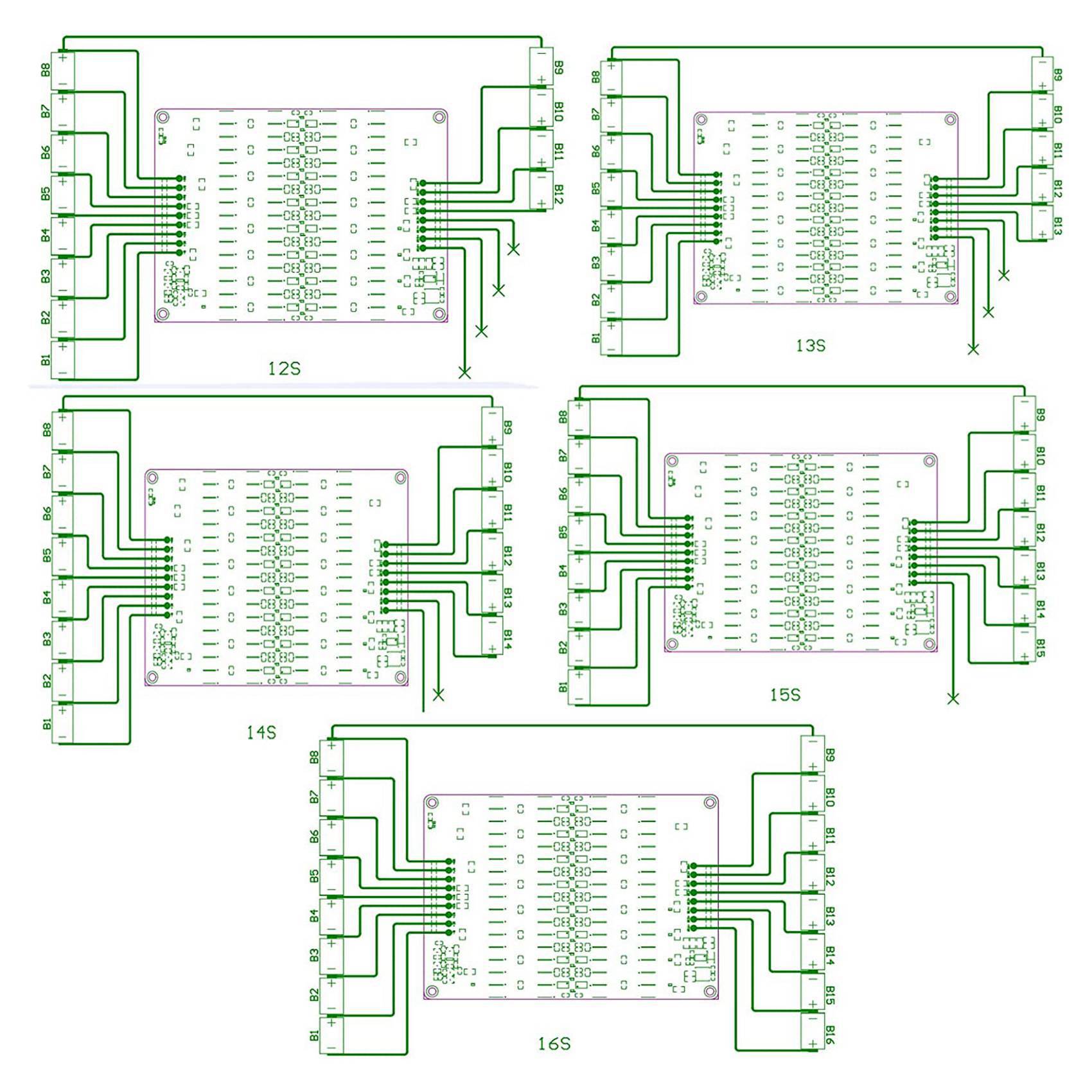 ABZZ-2X 12S 13S 14S 15S 16S แอ - 12S Lipo Battery Balancing Board บทวิจารณ์และราคา